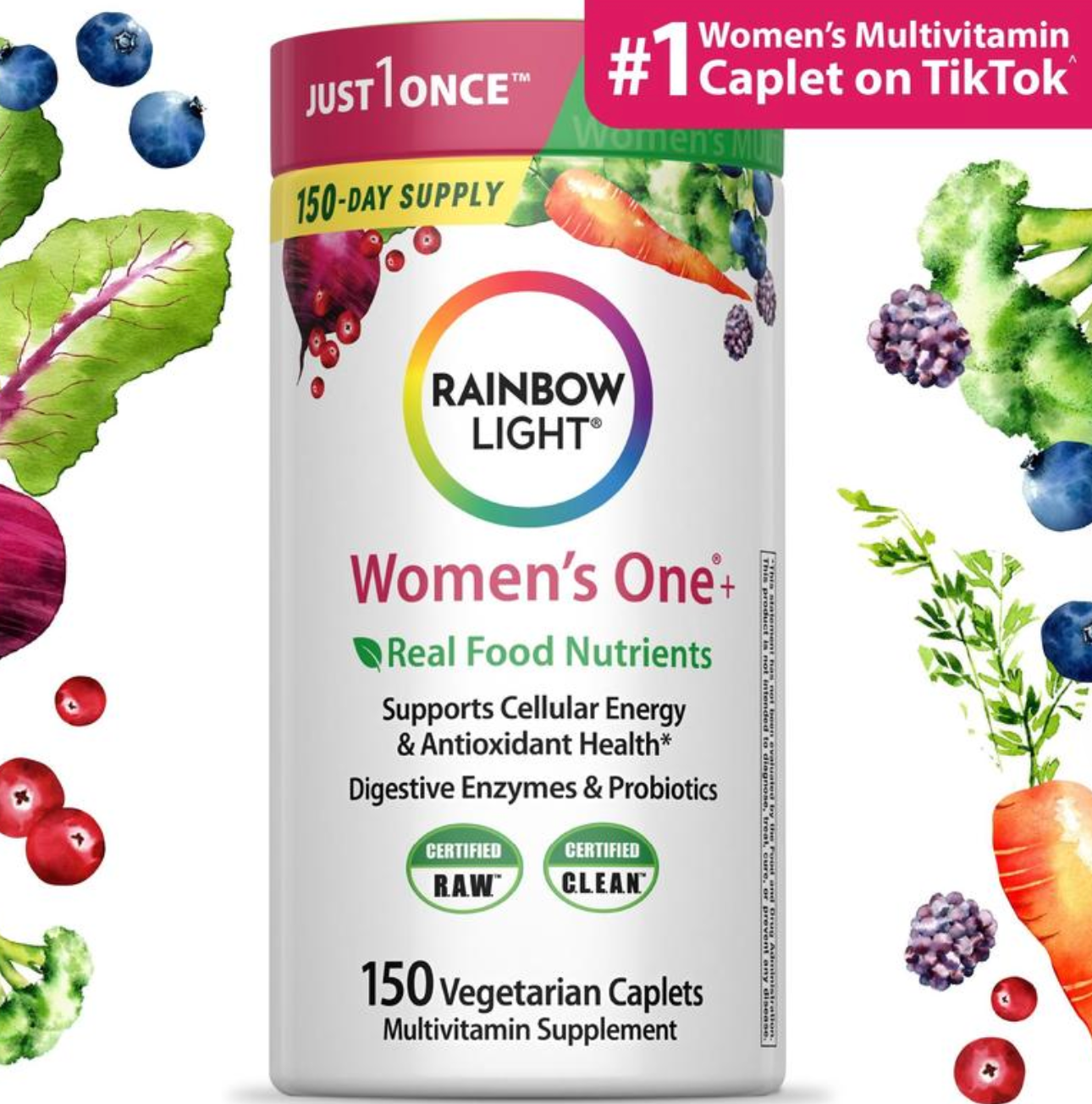 RAIMBOW LIGHT™: Para mujeres 150 Capsulas + 20 Vitaminas