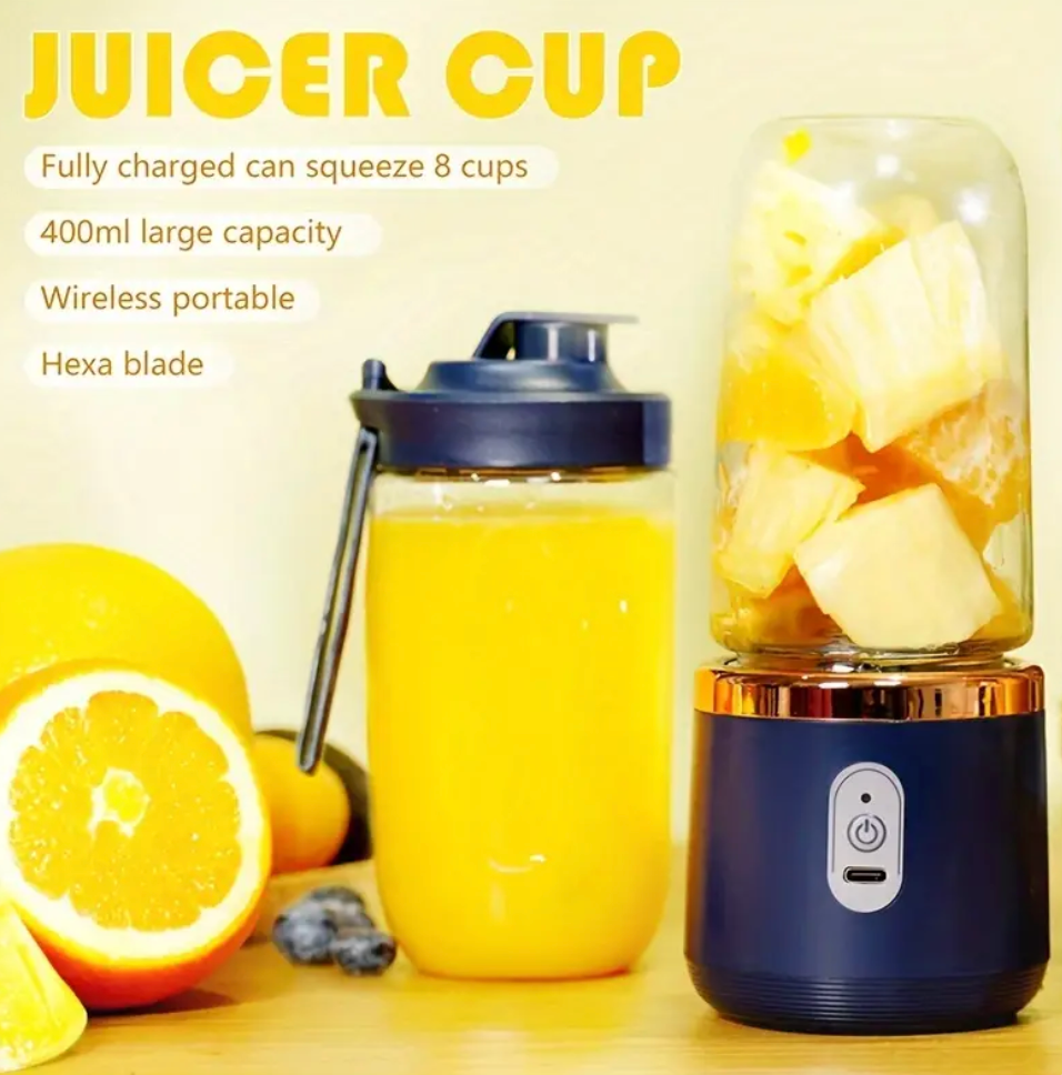 Licuadora Portátil™: Mini Jugo de Frutas de 400m