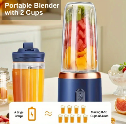 Licuadora Portátil™: Mini Jugo de Frutas de 400m